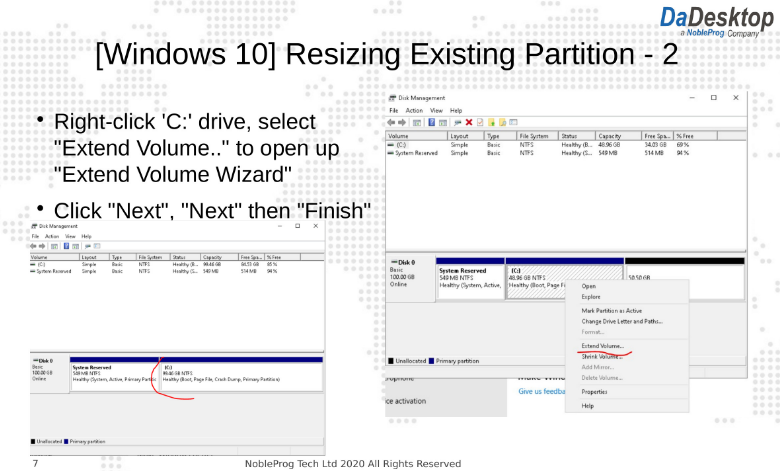 Windows partíció átméretezése